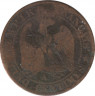 Монета. Франция. 5 сантимов 1864 год. А. рев.