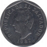 Монета. Сальвадор. 5 сентаво 1987 год. ав.