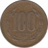 Монета. Чили. 100 песо 1987 год. ав.