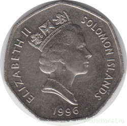 Монета. Соломоновы острова. 1 доллар 1996 год.