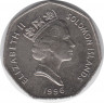 Монета. Соломоновы острова. 1 доллар 1996 год.
