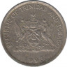 Монета. Тринидад и Тобаго. 10 центов 1998 год. ав.