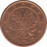 Монета. Германия. 1 цент 2011 год. (D). ав.