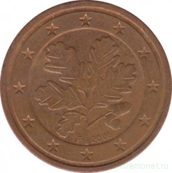 Монета. Германия. 2 цента 2008 год. (F).