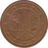 Монета. Германия. 2 цента 2008 год. (F). ав.