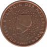 Монета. Нидерланды. 5 центов 2000 год. (Евро). ав.