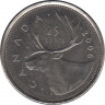 Монета. Канада. 25 центов 2006 год. Лист. ав.