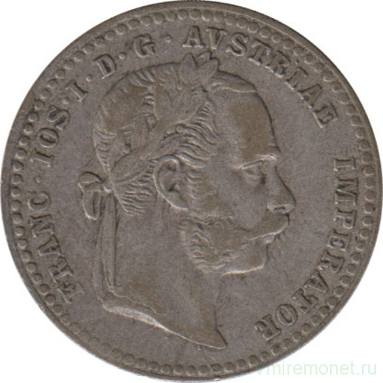 Монета. Австро-Венгерская империя. 10 крейцеров 1870 год.
