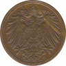 Монета. Германия (Германская империя 1871-1922). 1 пфенниг 1902 год. (А). рев.
