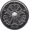 Монета. Дания. 1 крона 2019 год. ав.