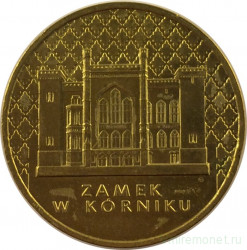 Монета. Польша. 2 злотых 1998 год. Замок в Курнике.
