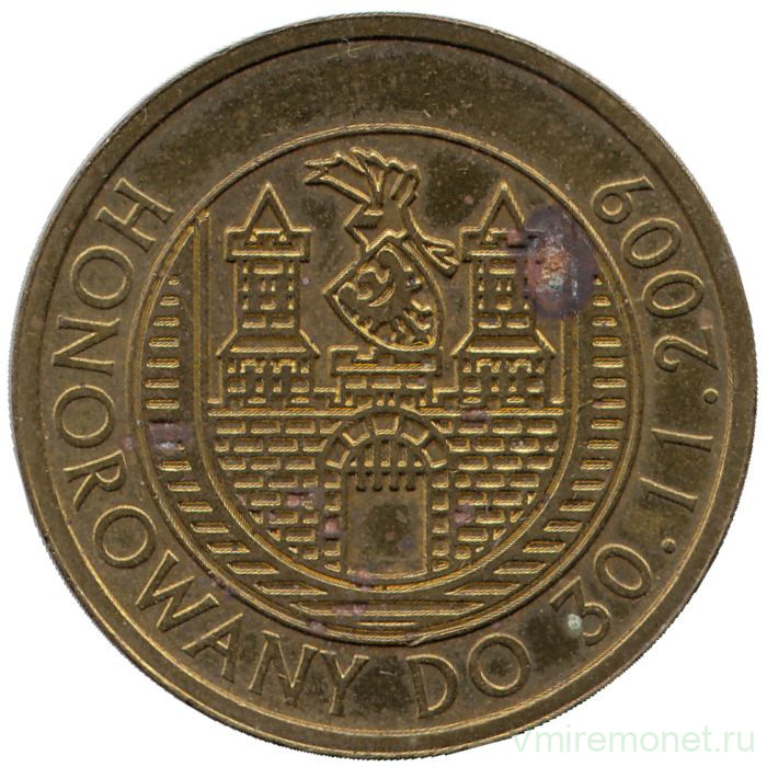 Монета. Польша. 4 талера зеленогурских 2009 год.