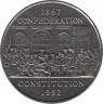 Монета. Канада. 1 доллар 1982 год. 115 лет Конституции Канады. ав.