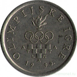 Монета. Хорватия. 1 куна 1996 год. Олимпиада Атланта.