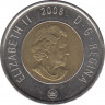 Монета. Канада. 2 доллара 2008 год. ав.