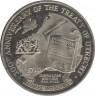 Монета. Гибралтар. 3 фунта 2013 год. 300 лет Утрехтскому миру. ав.