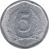 Монета. Восточные Карибские государства. 5 центов 2010 год. ав.