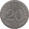 Монета. Боливия. 20 сентаво 1970 год. ав.