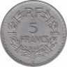  Монета. Франция. 5 франков 1946 год. Монетный двор - Бомон-ле-Роже(B). ав.
