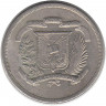 Монета. Доминиканская республика. 10 сентаво 1979 год.