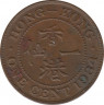 Монета. Гонконг. 1 цент 1934 год. ав.