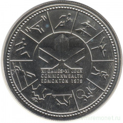 Монета. Канада. 1 доллар 1978 год. XI игры содружества в Эдмонтоне.