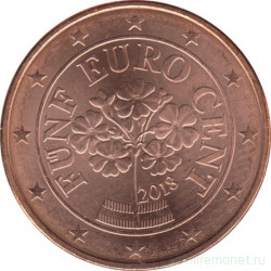 Монета. Австрия. 5 центов 2018.
