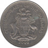 Монета. Багамские острова. 25 центов 2000 год. рев.