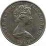Монета. Гибралтар. 1 крона 1980 год. 175 лет со дня смерти Нельсона.