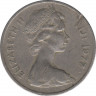 Монета. Фиджи. 10 центов 1977 год. ав.