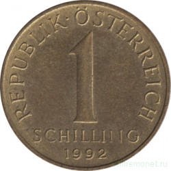 Монета. Австрия. 1 шиллинг 1992 год.