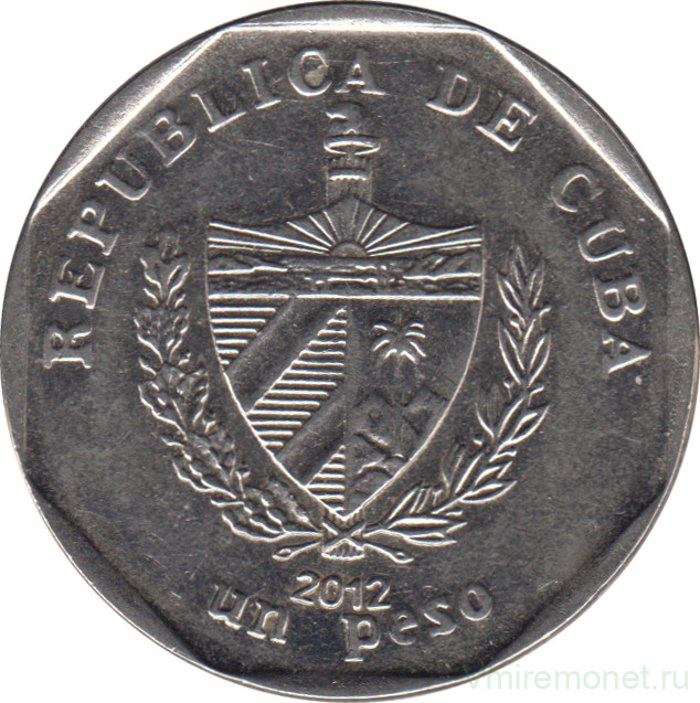 Монета. Куба. 1 песо 2012 год (конвертируемый песо).