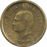 Аверс. Монета. Швеция. 10 крон 2008 год.