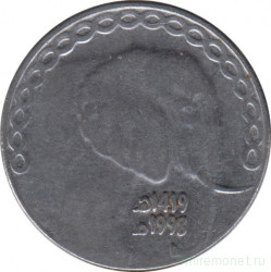 Монета. Алжир. 5 динаров 1998 год.
