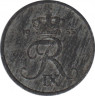 Монета. Дания. 1 эре 1955 год. ав.