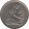Монета. ФРГ. 50 пфеннигов 1976 год. Монетный двор - Штутгарт (F). ав.