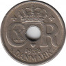  Монета. Дания. 10 эре 1938 год. ав.