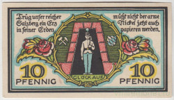 Бона. Нотгельд. Германия. Город Берхтесгаден. 10 пфеннигов 1920 год. Вариант 76.1.1.