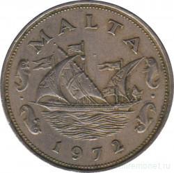 Монета. Мальта. 10 центов 1972 год.