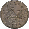 Монета. Мальта. 10 центов 1972 год. ав.