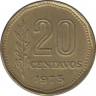 Монета. Аргентина. 20 сентаво 1973 год. ав.