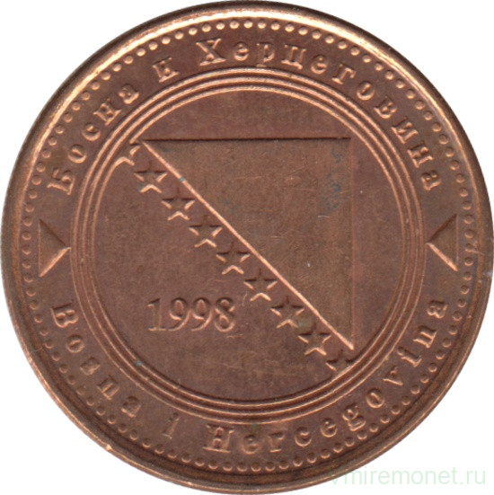 Монета. Босния и Герцеговина. 20 фенингов 1998 год.