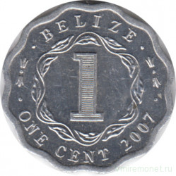 Монета. Белиз. 1 цент 2007 год.