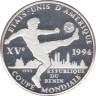 Монета. Бенин. 1000 франков 1994 год. Чемпионат мира по футболу 1994 года в США. ав.