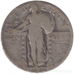 Монета. США. 25 центов 1926 год. Монетный двор D. 