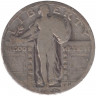 Монета. США. 25 центов 1926 год. Монетный двор D. 