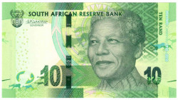Банкнота. Южно-Африканская республика (ЮАР). 10 рандов 2018 год. 100 лет со дня рождения Нельсона Манделы. Тип 143.