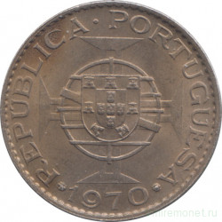 Монета. Тимор. 10 эскудо 1970 год.