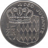 Монета. Монако. 1/2 франка 1977 год. рев.