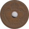 Монета. Британская Восточная Африка. 10 центов 1936 год. Без букв. рев.